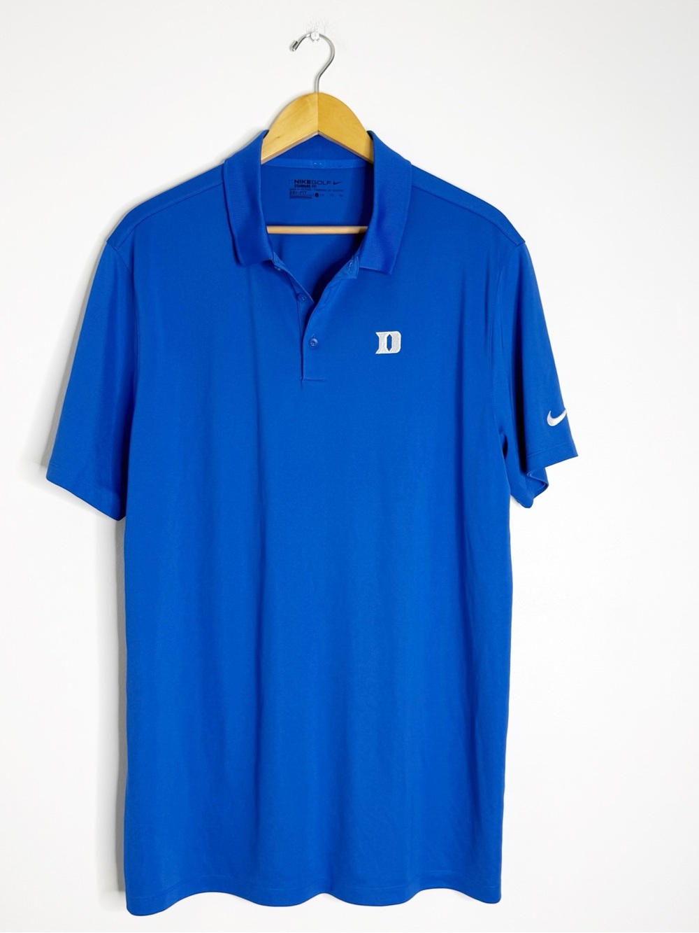 Nike Golf Duke Blue Dri-FIT Polo Shirt Men’s XL Standard Fit